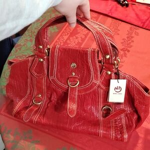 Red Leather Purse